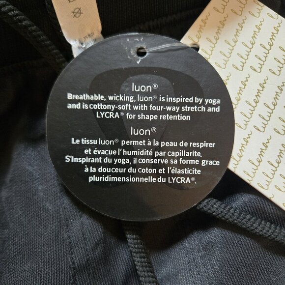 Lululemon Studio Pant II Liner Womens Size 8 Black Luon Pockets Adjustable NWT - Picture 7 of 8